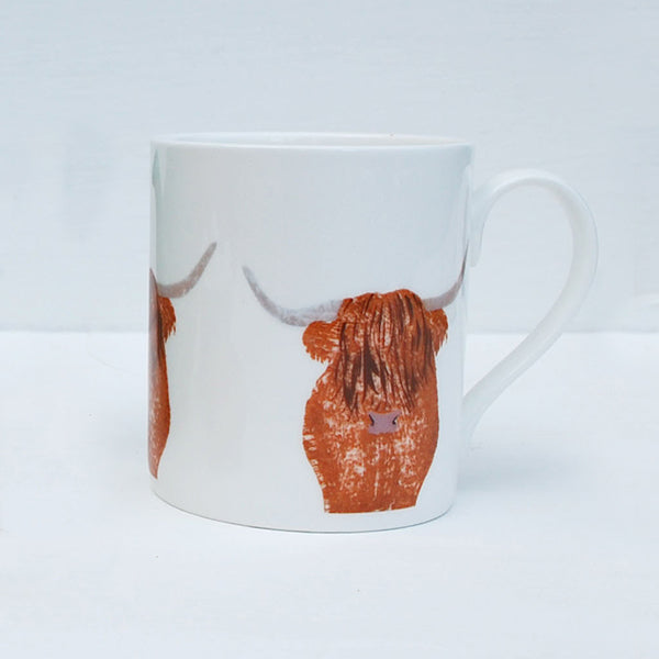 IzziRainey Olivia The Highland Cow Bone China Mug