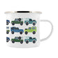 IzziRainey All The Series Land Rover Enamel Mug