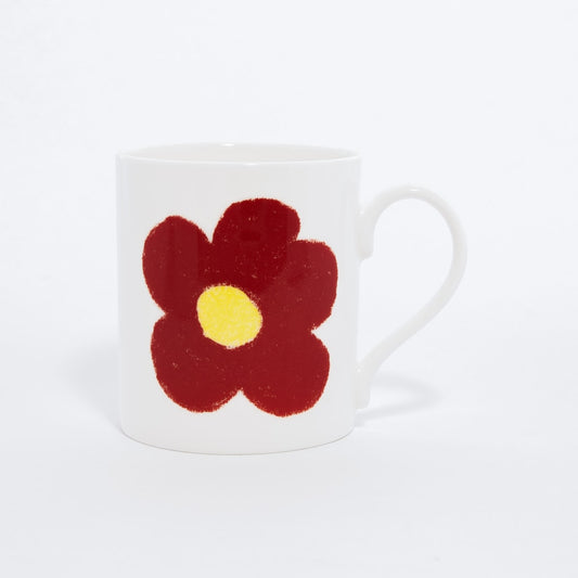 Red Flower Mug