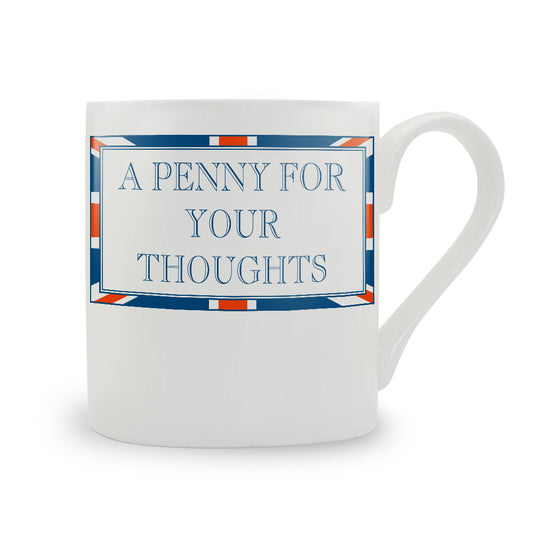 Terribly British A Penny For Your Thoughts Mug