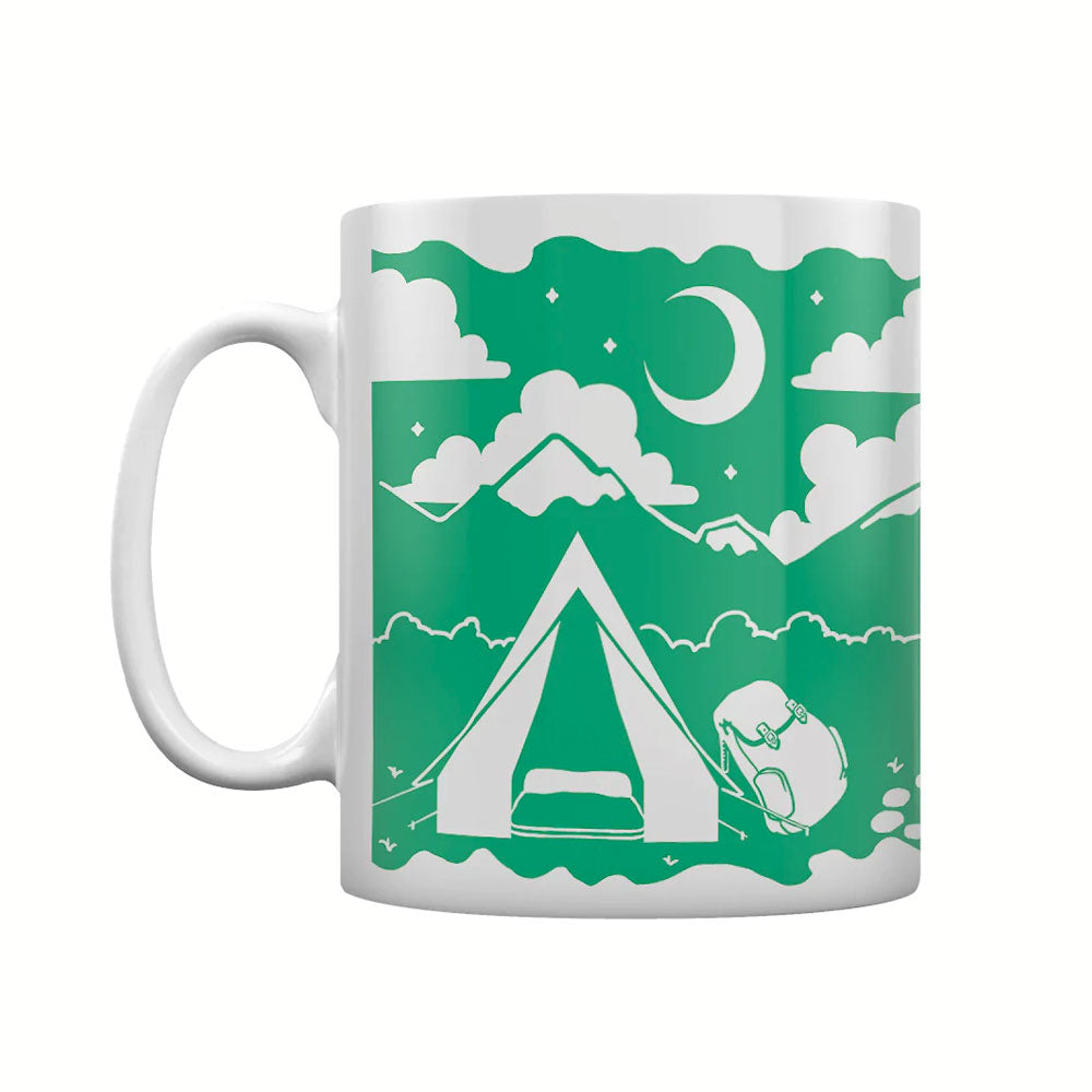 Camping Under The Stars Block Print Mug