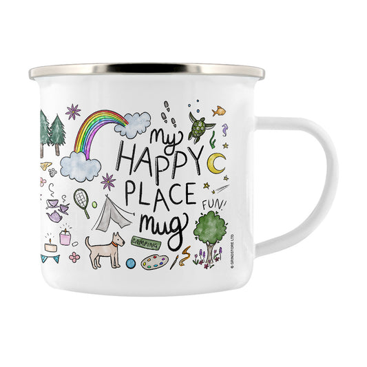 My Happy Place Enamel Mug