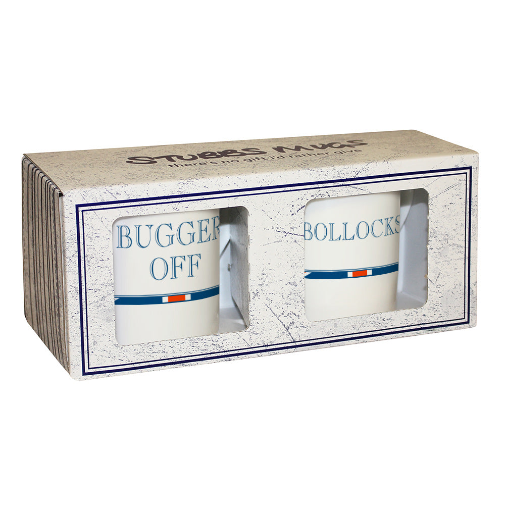 Terribly British Bugger Off & Bollocks! Mug Gift Set