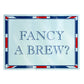 Terribly British Fancy A Brew? Small Rectangular Chopping Board