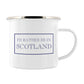 I'd Rather Be In Scotland Enamel Mug